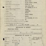 Henry Isaac Phills. Particulars of Recruitment, Enlisted November 7, 1917. Courtesy of Library and Archives Canada