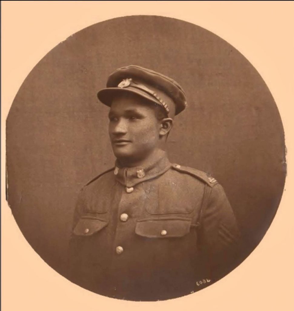 Edward Sealy in1918. Courtesy of Kathy Grant. This image is often mislabeled.