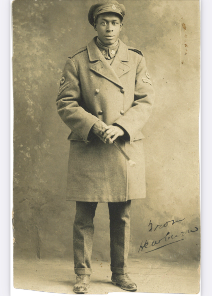 Corporal Hewburn Nathanial Greenidge, soldier portrait, ca. 1917. Image and caption courtesy of Kathy Grant.
