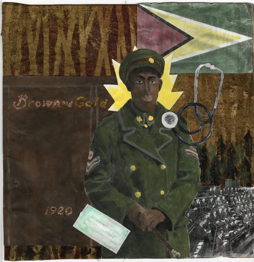 Emberlee Stowe. “Doctor Hewburn Nathanial Greenidge”. Mixed Media. 2026. Emberlee Stowe. "Doctor Hewburn Nathanial Greenidge". Mixed Media. 2026.